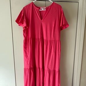 Chico's Bold Pink maxi dress